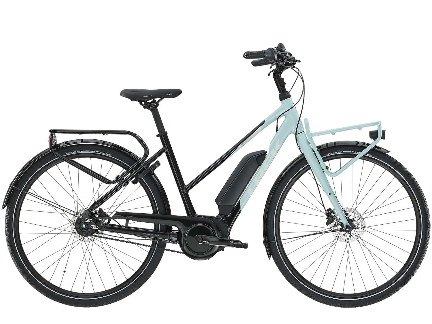 TREK 2022 - DISTRICT+ 2 STAGGER 500WH - TREK BLACK AND NIMBUS BLUE