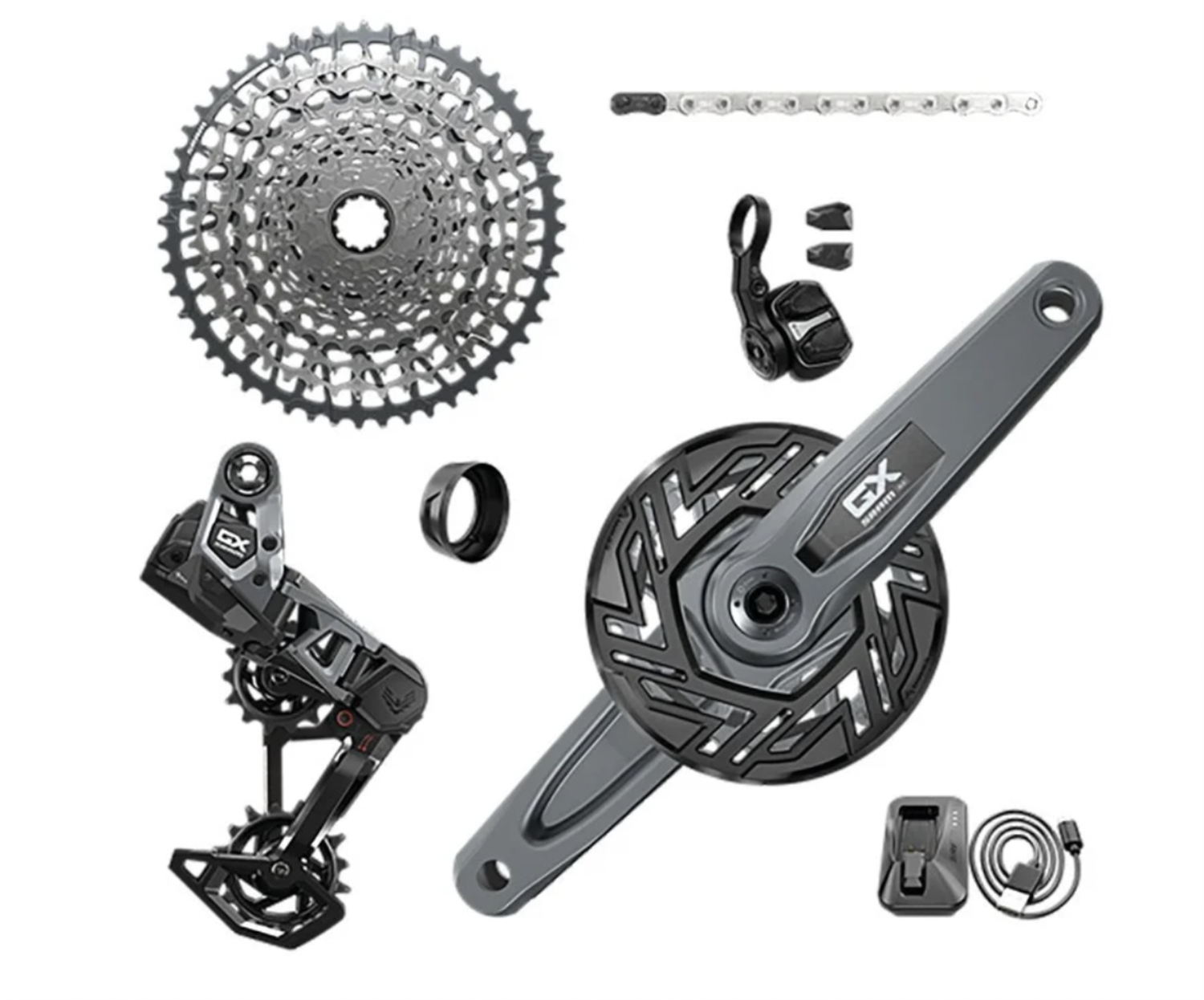 SRAM - : SET GRUPPO CAMBIO GX T-TYPE EAGLE AXS 104BCD