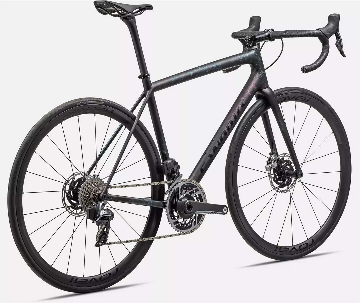 SPECIALIZED 2023 - S-WORKS AETHOS SRAM RED ETAP AXS 12V POWER - GLOSS OBSIDIAN / LAPIS + ABALONE ORGANIC COLOR RUN / OBSIDIAN