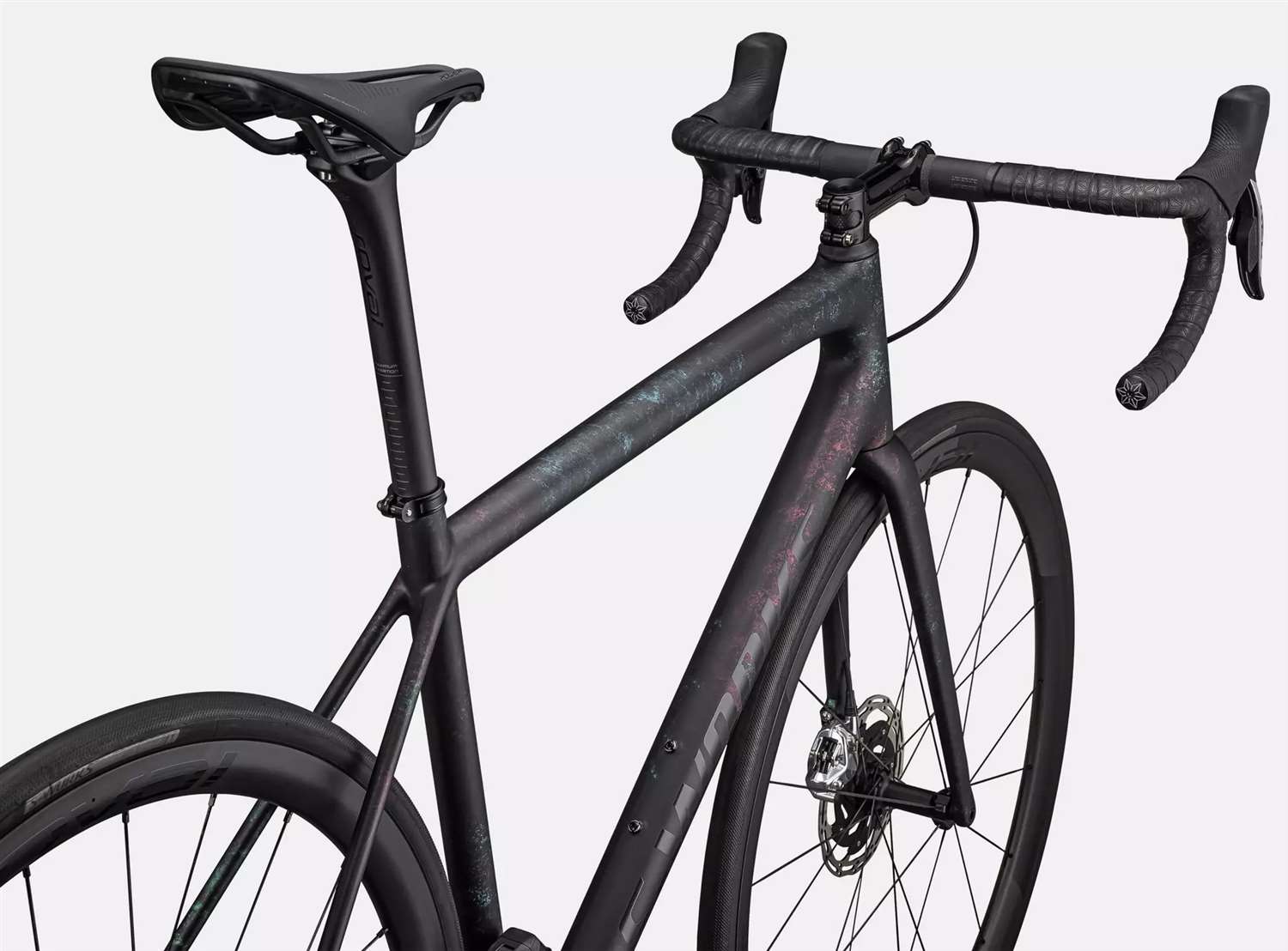 SPECIALIZED 2023 - S-WORKS AETHOS SRAM RED ETAP AXS 12V POWER - GLOSS OBSIDIAN / LAPIS + ABALONE ORGANIC COLOR RUN / OBSIDIAN