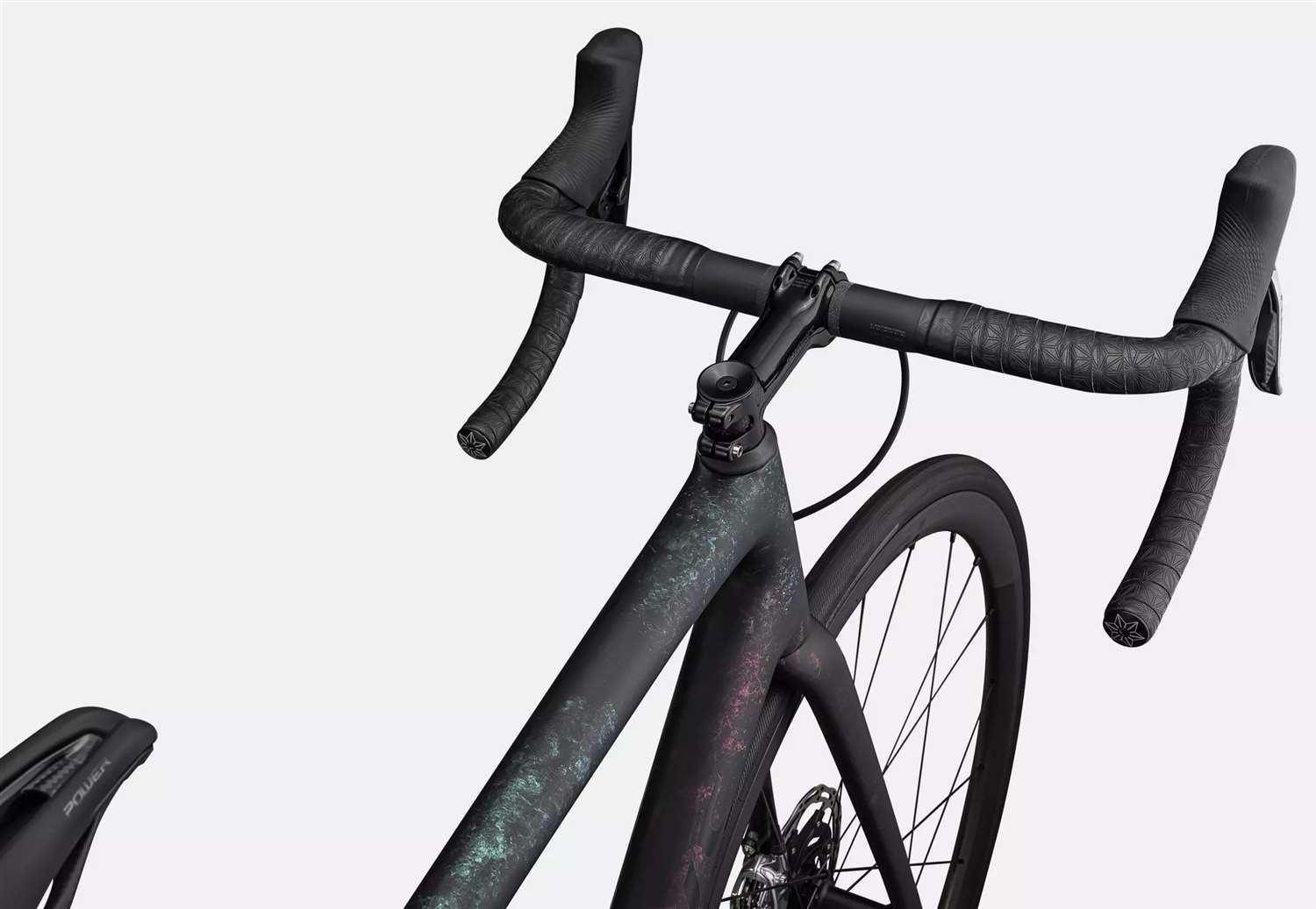SPECIALIZED 2023 - S-WORKS AETHOS SRAM RED ETAP AXS 12V POWER - GLOSS OBSIDIAN / LAPIS + ABALONE ORGANIC COLOR RUN / OBSIDIAN