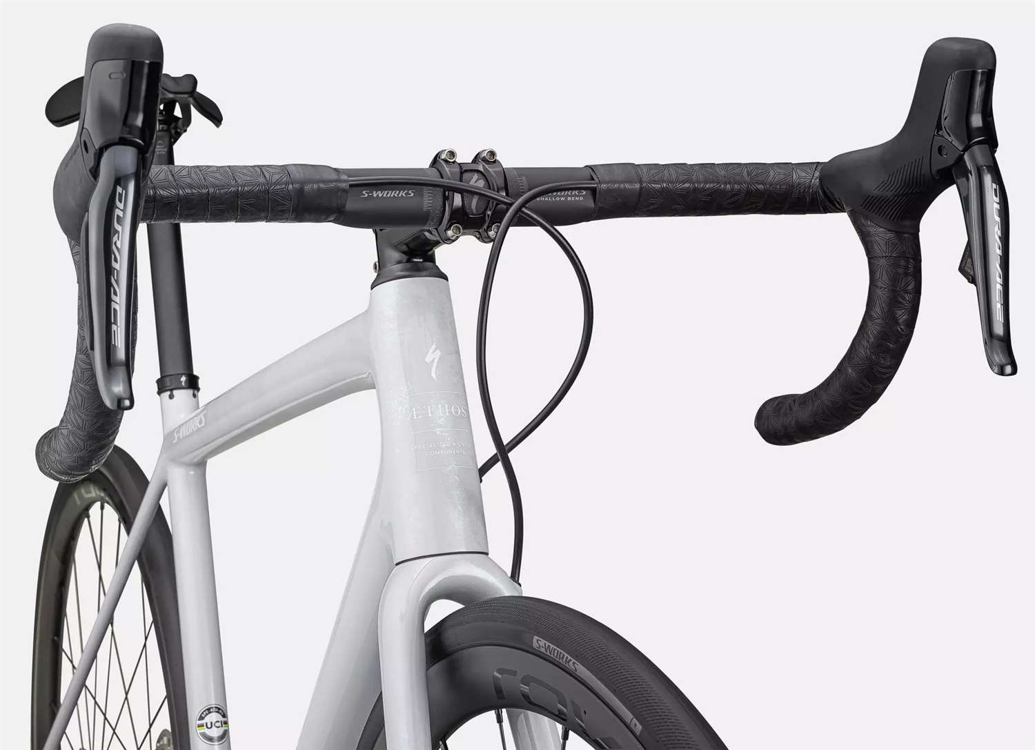SPECIALIZED 2023 - S-WORKS AETHOS DURA ACE DI2 12V POWER 4IIII - GLOSS BIRCH / ABALONE LAPIS ORGANIC COLOR / DUNE