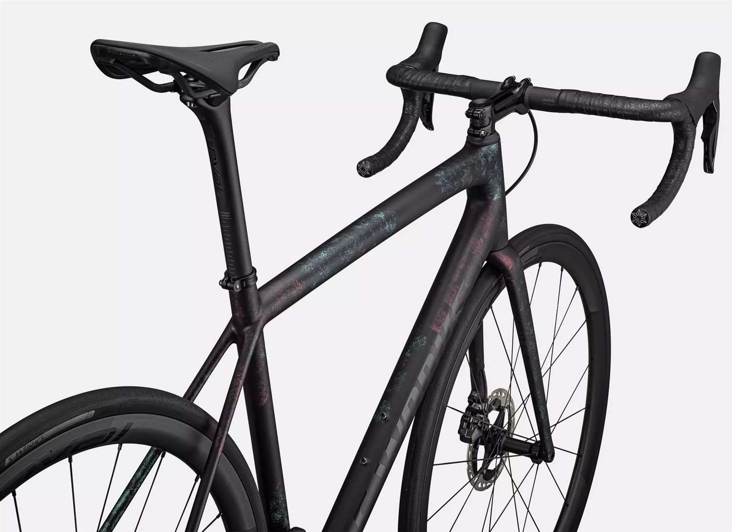 SPECIALIZED 2023 - S-WORKS AETHOS DURA ACE DI2 12V POWER 4IIII - GLOSS OBSIDIAN / LAPIS + ABALONE ORGANIC COLOR RUN / OBSIDIAN