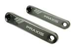 PRAXIS -: SET PEDIVELLA YAMAHA E-BIKE ALLUMINIO E STANDARD ISIS - 170MM