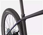 SPECIALIZED 2022 - EPIC S-WORKS HARDTAIL - SATIN CARBON / COLOR RUN BLUE MURANO PEARL / GLOSS CHROME FOIL LOGOS 