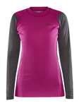 CRAFT - INTIMO CORE WARM LS TEE DONNA - NERO / ROXO