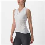 CASTELLI -: MAGLIA SMANICATA ANIMA 4 SLEEVELESS - BIANCA