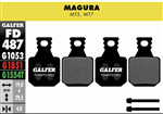 GALFER - PASTIGLIE MESCOLA NERA STANDARD PER MAGURA MT5 - MT7