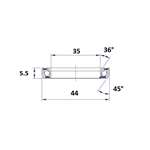 INNTECK -CUSCINETTO STERZO MISURE 35 X 44 X 6,5MM 36/45