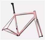 SPECIALIZED 2025 - AETHOS TELAIO FRAMESET ROAD - SATIN FLAKE SILVER / DUSKY PINK + CHAMPAGNE RADIAL FADES / DUNE WHITE