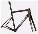 SPECIALIZED 2025 - S-WORKS TARMAC SL8 DISC TELAIO FRAMESET - GLOSS CARBON / RED TO GOLD BLURRED SPECKLE / METALLIC WHITE SILVER