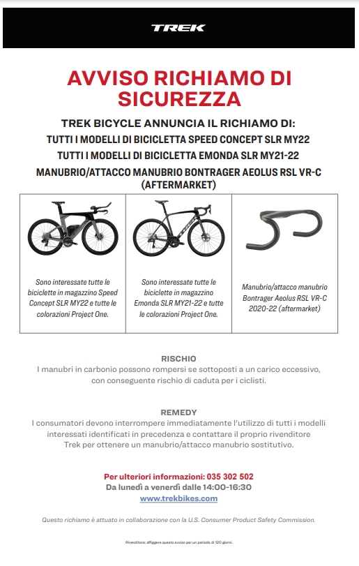 RICHIAMO TREK 
