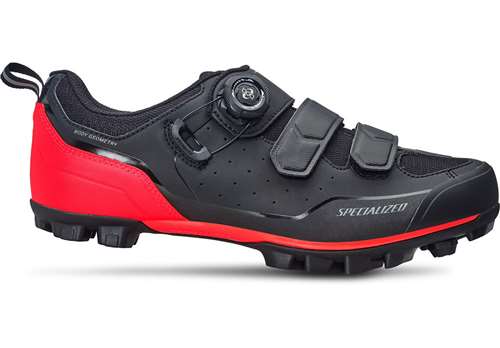 SPECIALIZED - SCARPE COMP MOUNTAIN UOMO/DONNA - NERO/ROSSO ROCKET