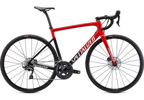 SPECIALIZED 2021 - TARMAC COMP SL6 - RED TINT FADE / WHITE WITH GOLD PEARL