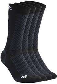 CRAFT - CALZINI 2-PACK WARM MID - NERO