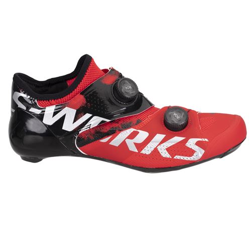 SPECIALIZED -: SCARPE S-WORKS ARES ROAD -  ROSSO / NERO