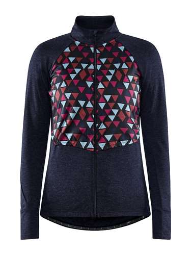 CRAFT - MAGLIA DONNA  SUBZ WOOL MANICA LUNGA - NERO / MULTI
