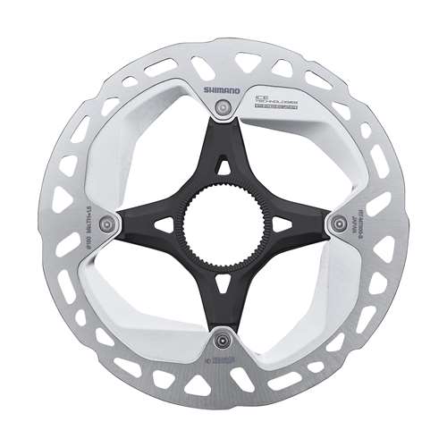 SHIMANO - ROTORE 160MM CENTER LOCK RT-MT800 ICETECH FREEZA CON GHIERA CHIUSURA ESTERNA