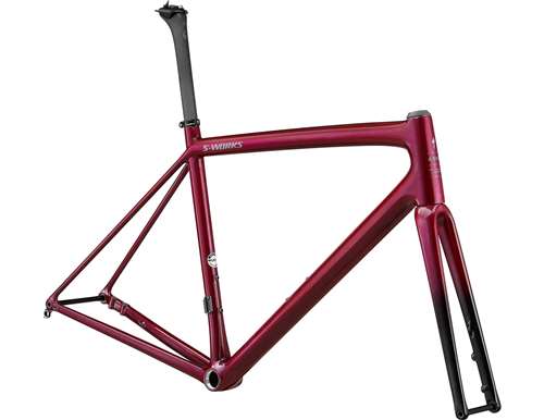 SPECIALIZED 2022 - AETHOS S-WORKS TELAIO FRAMESET - CHAMELEON SUPERNOVA TINT OVER MAROON / CHROME 