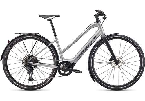 SPECIALIZED 2022 - TURBO VADO SL 5.0 STEP-THROUGH EQ - BRUSHED ALUMINIUM / BLACK REFLECTIVE
