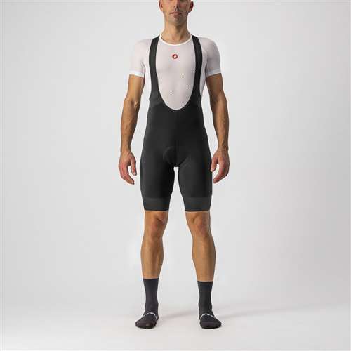 CASTELLI - SALOPETTE  TUTTO NANO BIBSHORT - NERO