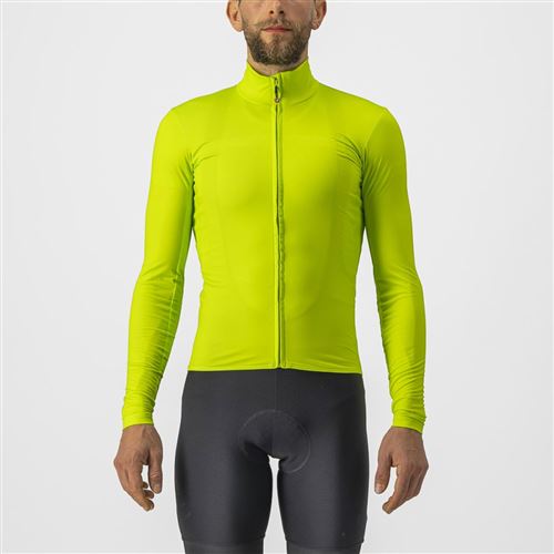 CASTELLI -: MAGLIA PRO THERMAL MID LS JERSEY - GIALLO FLUO