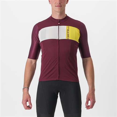 CASTELLI -: MAGLIA PROLOGO 7 JERSEY - BORDEAUX