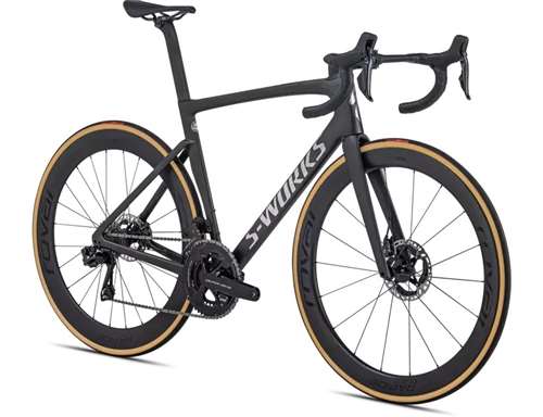 SPECIALIZED 2022 - S-WORKS TARMAC SL7 SHIMANO DURA-ACE DI2 12V - SATIN CARBON / SPECTRAFLAIR TINT / GLOSS BRUSHED CHROME