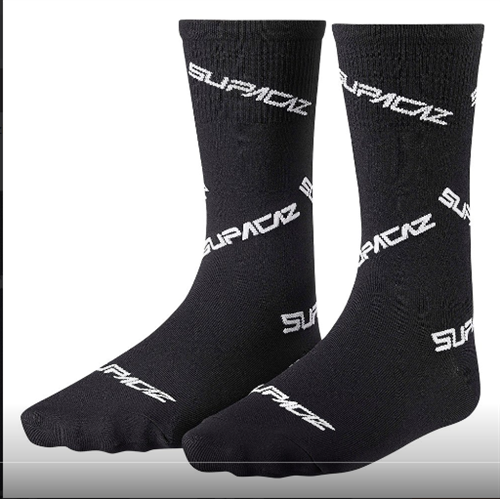 SUPACAZ - CALZE SUPASOX TWISTED SOCK - NERO/ BIANCO