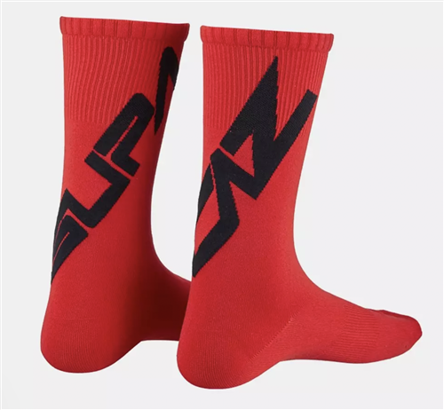 SUPACAZ - CALZE  SUPASOX TWISTED SOCK - ROSSO/NERO